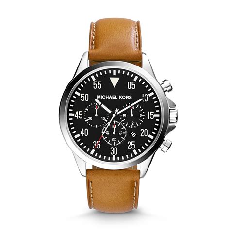 michael kors gage silver tone chronograph watch|Michael Kors Gage Chronograph Silver Dial Men's Watch MK8331.